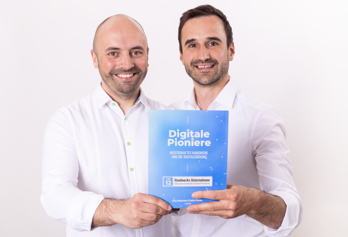 Buch Digitale Pioniere - Autoren Julian Moosmann & Steffen Stauber